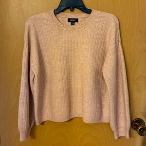 LAST CHANCE NWT DKNY Women's Pink Crew Neck Sweater Size Large.